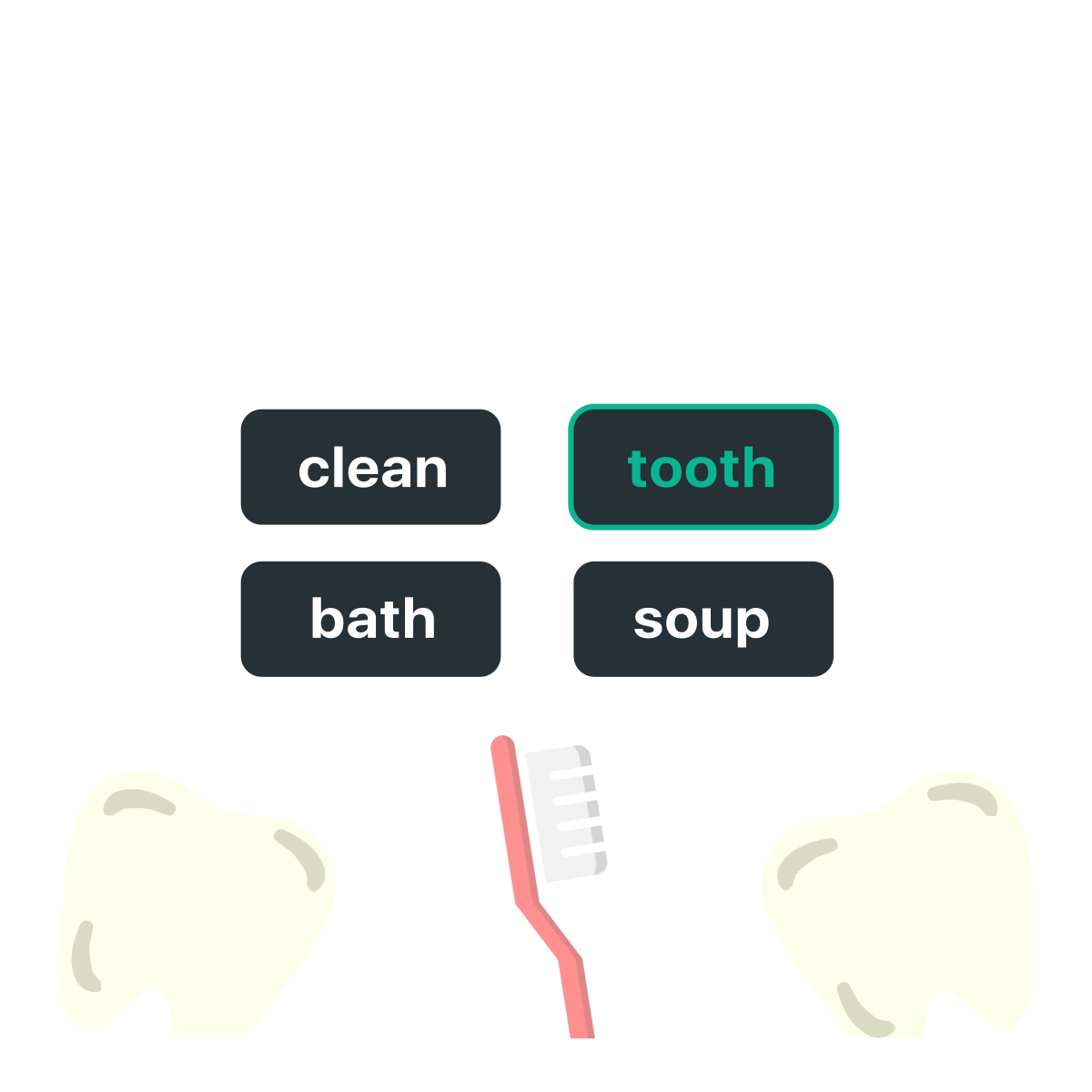 Emoji Match — pick the word that three emojis describe